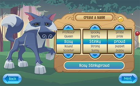 Animal jam names list